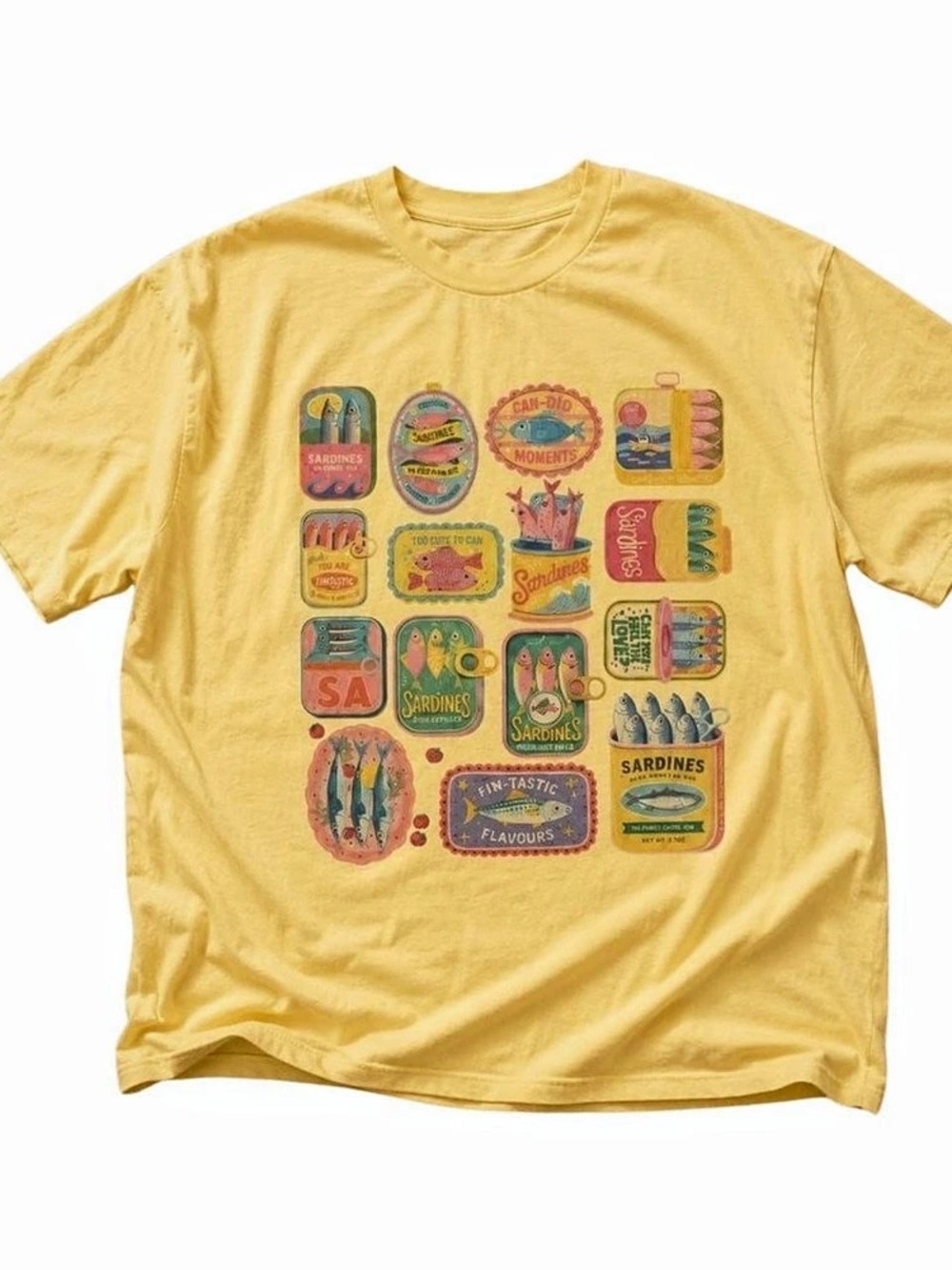 Graphic Short Sleeve Tee in Yellow